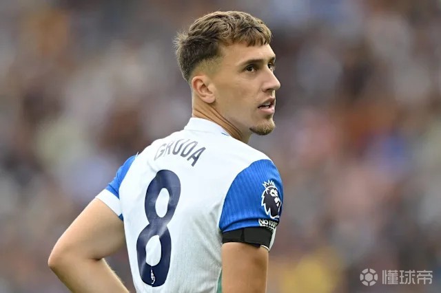 记者：布莱顿前锋格鲁达即将租借加盟莱比锡